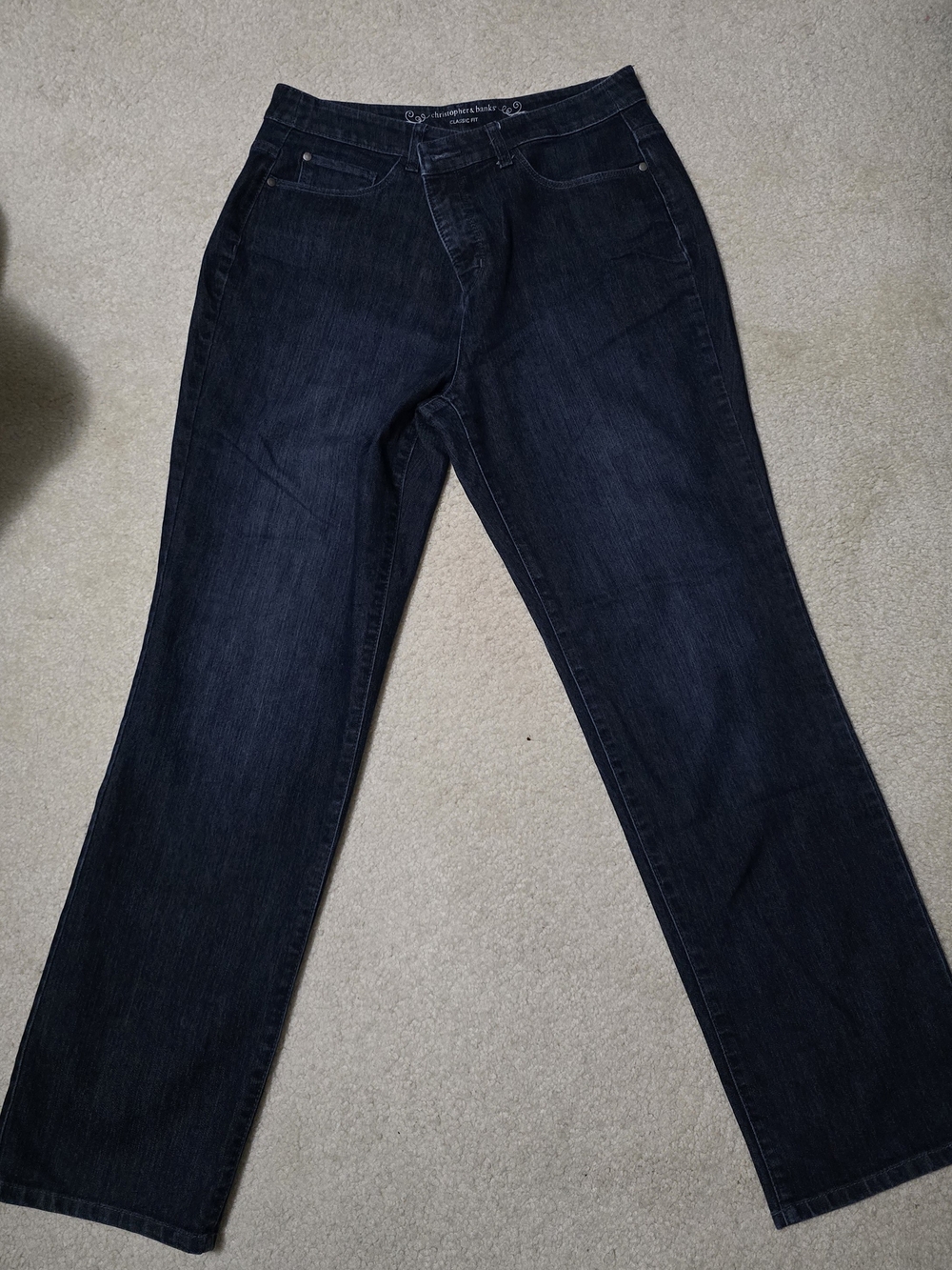 Christopher & Banks Straight Leg Jeans Size 10 Classic Fit